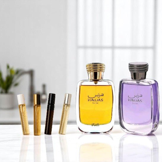 2 samples Rasasi Hawas for men and for women 2ml sample set - 2 samples Rasasi Hawas for men and for women 2ml sample set - Etoory