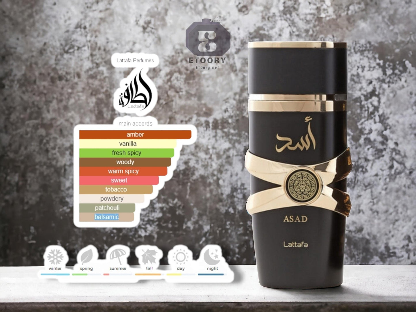 LATTAFA Men Asad EDP Spray Travel Size glass bottle Sample 1ML 2ML 3ML 5ML and 10ML - LATTAFA Men Asad EDP Spray Travel Size glass bottle Sample 1ML 2ML 3ML 5ML and 10ML - Etoory