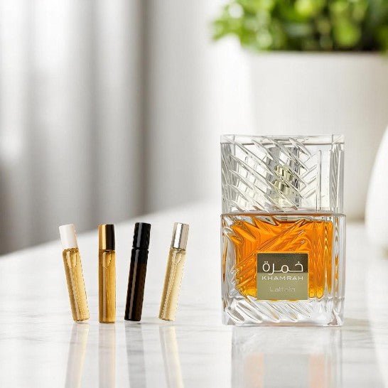 LATTAFA Unisex Khamrah EDP Spray Travel Size Sample 1ML 2ML 3ML 5ML & 10ML Hallaween gift - LATTAFA Unisex Khamrah EDP Spray Travel Size Sample 1ML 2ML 3ML 5ML & 10ML Hallaween gift - Etoory