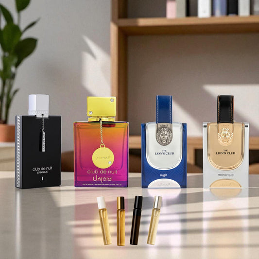 4 samples Armaf Set |Monarque, Rugir, Precieux and untold| Spray SAMPLE in GLASS Atomizer 1ml 2ml 3ml 5ml 10ml Middle Eastern Arab Samples - 4 samples Armaf Set |Monarque, Rugir, Precieux and untold| Spray SAMPLE in GLASS Atomizer 1ml 2ml 3ml 5ml 10ml Middle Eastern Arab Samples - Etoory