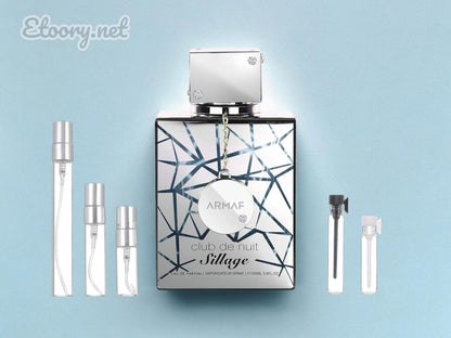 Armaf Club De Nuit Sillage EDP Spray Travel Size Sampler 1ML 2ML 3ML 5ML & 10ML sample - Armaf Club De Nuit Sillage EDP Spray Travel Size Sampler 1ML 2ML 3ML 5ML & 10ML sample - Etoory