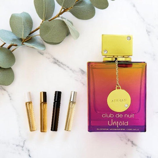 Armaf Untold Unisex Club De Nuit EDP spray travel size Sample 1ML 2ML 3ML 5ML & 10ML - Armaf Untold Unisex Club De Nuit EDP spray travel size Sample 1ML 2ML 3ML 5ML & 10ML - Etoory