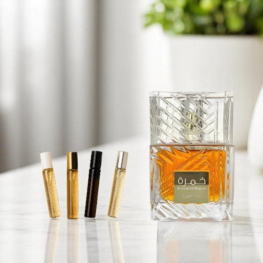 LATTAFA Unisex Khamrah EDP Spray Travel Size Sample 1ML 2ML 3ML 5ML & 10ML Hallaween gift - LATTAFA Unisex Khamrah EDP Spray Travel Size Sample 1ML 2ML 3ML 5ML & 10ML Hallaween gift - Etoory