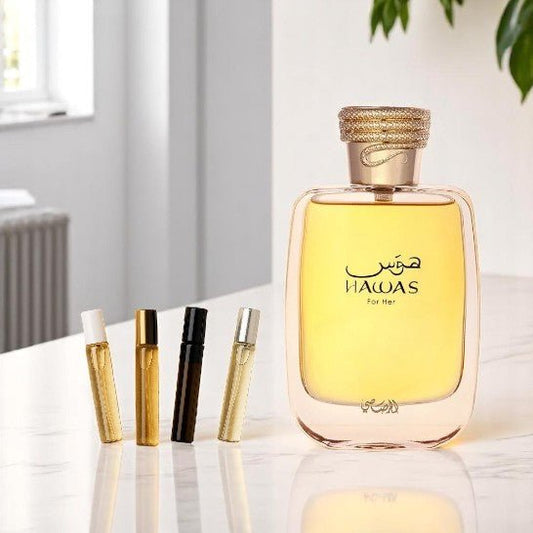 RASASI Ladies Hawas EDP travel size Spray Fragrances Sample 1ML 2ML 3ML 5ML & 10ML - RASASI Ladies Hawas EDP travel size Spray Fragrances Sample 1ML 2ML 3ML 5ML & 10ML - Etoory